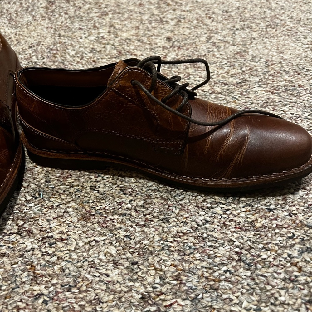 Classic Brown Leather Men's Shoes